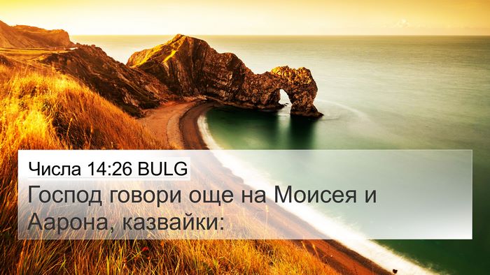 Числа 14:26 BULG 4K Wallpaper - Господ говори още на - 4K Wallpaper Bible Verse