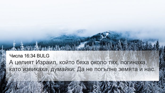 Числа 16:34 BULG Bible Verse Image