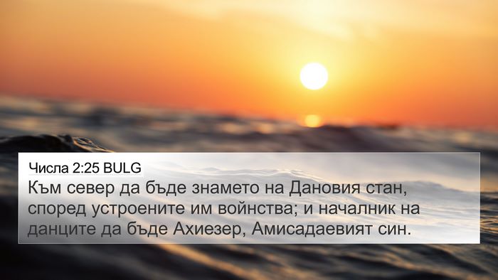 Числа 2:25 BULG Bible Verse Image
