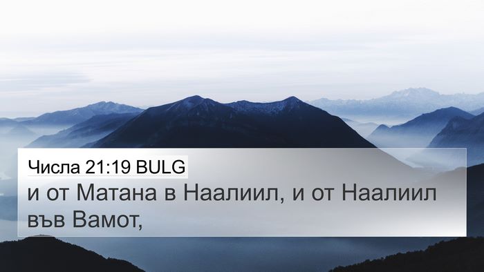 Числа 21:19 BULG Bible Verse Image