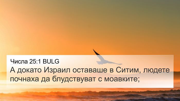 Числа 25:1 BULG 4K Wallpaper - А докато Израил оставаше в - 4K Wallpaper Bible Verse