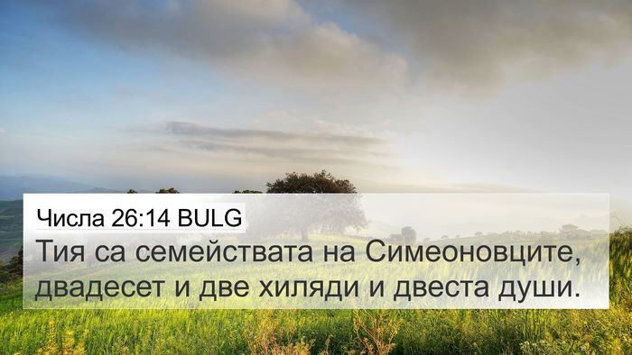 Числа 26:14 BULG Bible Verse Image