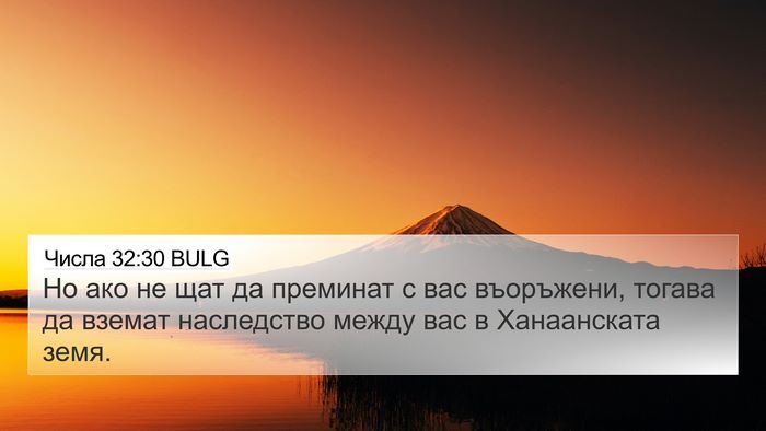 Числа 32:30 BULG Bible Verse Image