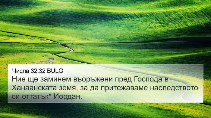Числа 32:32 BULG 4K Wallpaper - Ние ще заминем въоръжени - 4K Wallpaper Bible Verse