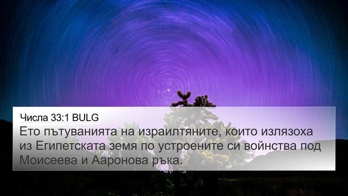 Числа 33:1 BULG Bible Verse Image