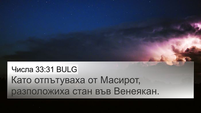 Числа 33:31 BULG 4K Wallpaper - Като отпътуваха от - 4K Wallpaper Bible Verse