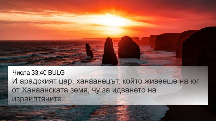 Числа 33:40 BULG 4K Wallpaper - И арадският цар, - 4K Wallpaper Bible Verse