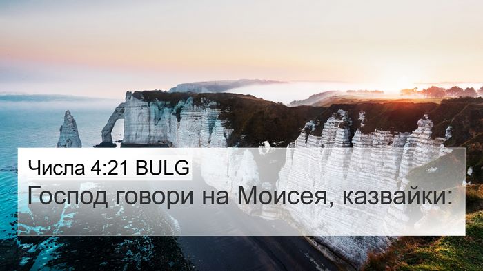 Числа 4:21 BULG Bible Verse Image