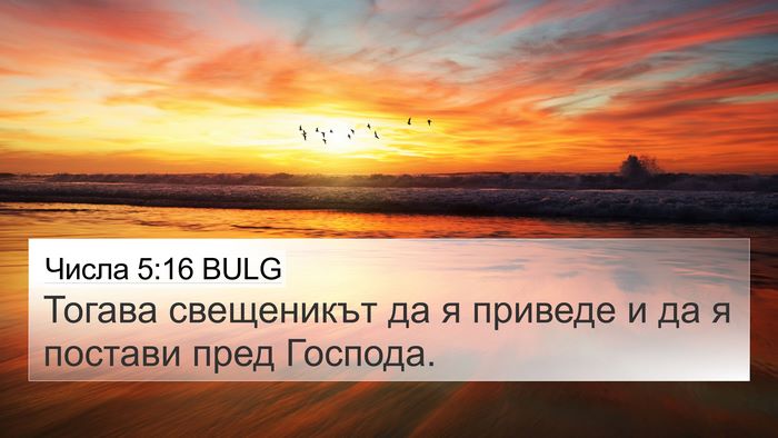 Числа 5:16 BULG Bible Verse Image
