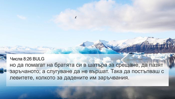 Числа 8:26 BULG 4K Wallpaper - но да помагат на братята си - 4K Wallpaper Bible Verse