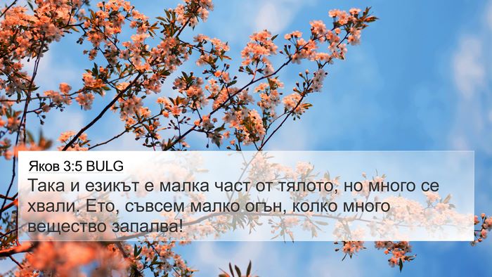 Яков 3:5 BULG Bible Verse Image