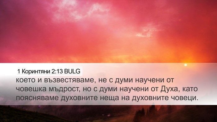 1 Коринтяни 2:13 BULG Bible Verse Image