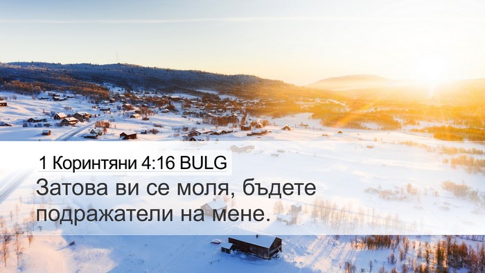 1 Коринтяни 4:16 BULG Bible Verse Image