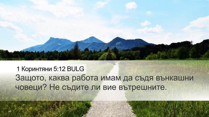 1 Коринтяни 5:12 BULG Bible Verse Image
