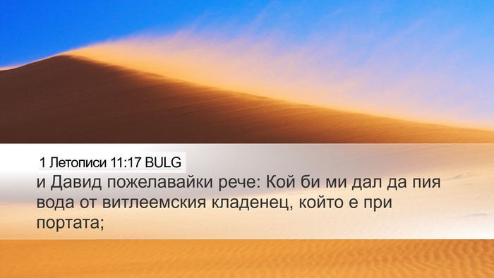 1 Летописи 11:17 BULG Bible Verse Image