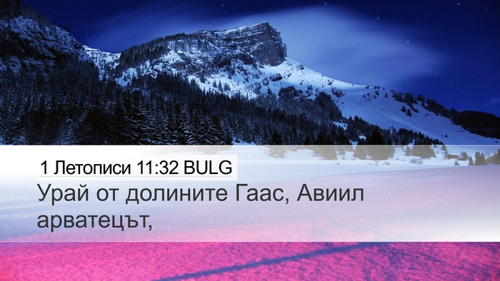 1 Летописи 11:32 BULG Bible Verse Image