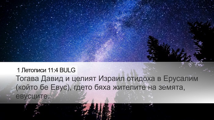 1 Летописи 11:4 BULG Bible Verse Image
