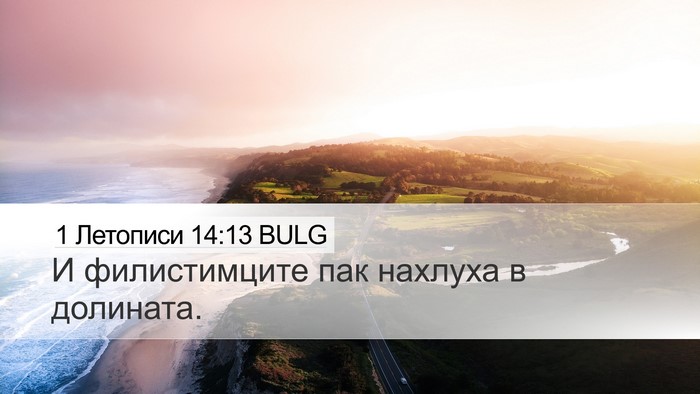 1 Летописи 14:13 BULG Bible Verse Image