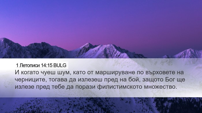 1 Летописи 14:15 BULG Bible Verse Image