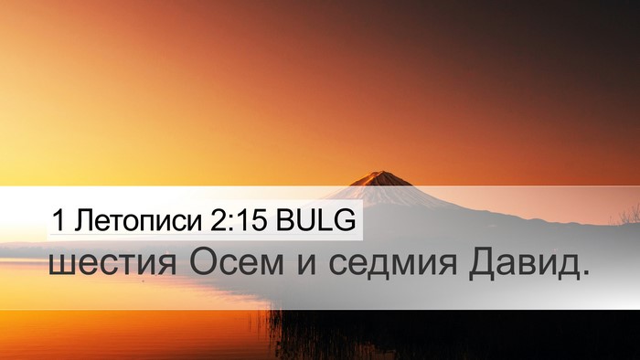 1 Летописи 2:15 BULG Bible Verse Image