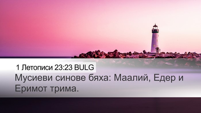 1 Летописи 23:23 BULG Bible Verse Image