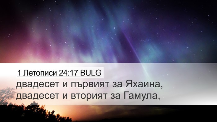 1 Летописи 24:17 BULG Desktop Wallpaper - двадесет и първият за - Desktop Bible Verse Wallpaper