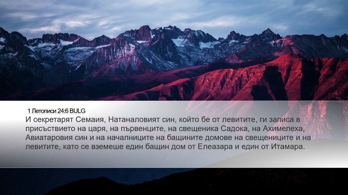 1 Летописи 24:6 BULG Bible Verse Image