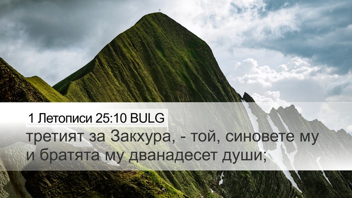 1 Летописи 25:10 BULG Desktop Wallpaper - третият за Закхура, - той, - Desktop Bible Verse Wallpaper