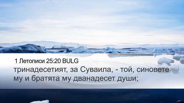 1 Летописи 25:20 BULG Bible Verse Image