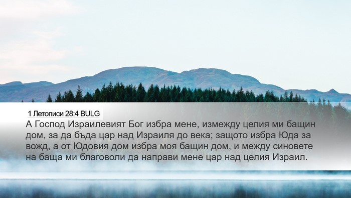 1 Летописи 28:4 BULG Bible Verse Image