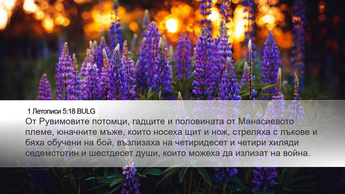 1 Летописи 5:18 BULG Bible Verse Image