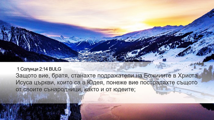 1 Солунци 2:14 BULG Bible Verse Image