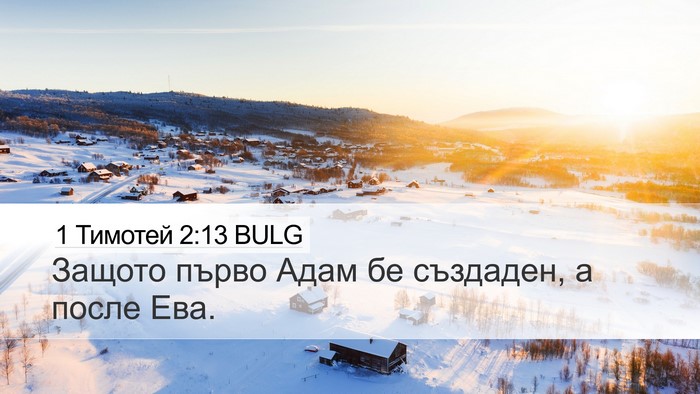 1 Тимотей 2:13 BULG Desktop Wallpaper - Защото първо Адам бе - Desktop Bible Verse Wallpaper