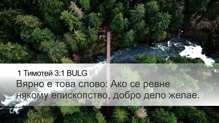 1 Тимотей 3:1 BULG Bible Verse Image