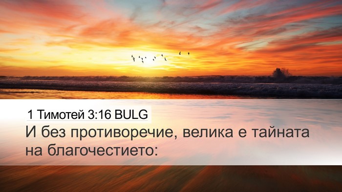 1 Тимотей 3:16 BULG Bible Verse Image