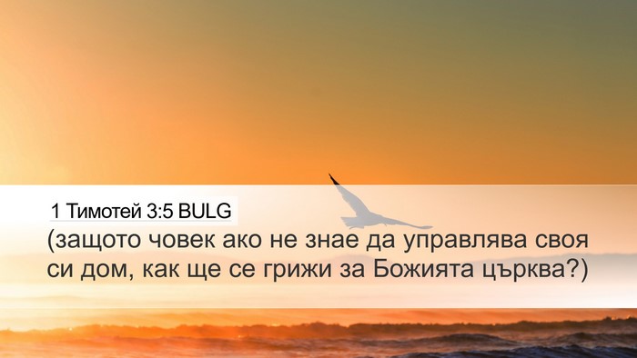1 Тимотей 3:5 BULG Desktop Wallpaper - (защото човек ако не знае - Desktop Bible Verse Wallpaper