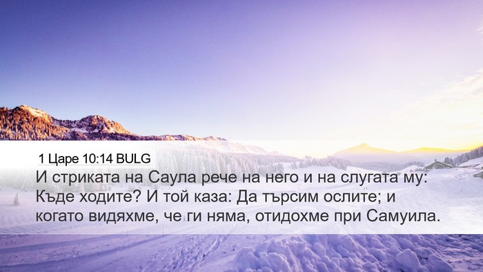 1 Царе 10:14 BULG Desktop Wallpaper - И стриката на Саула рече на - Desktop Bible Verse Wallpaper