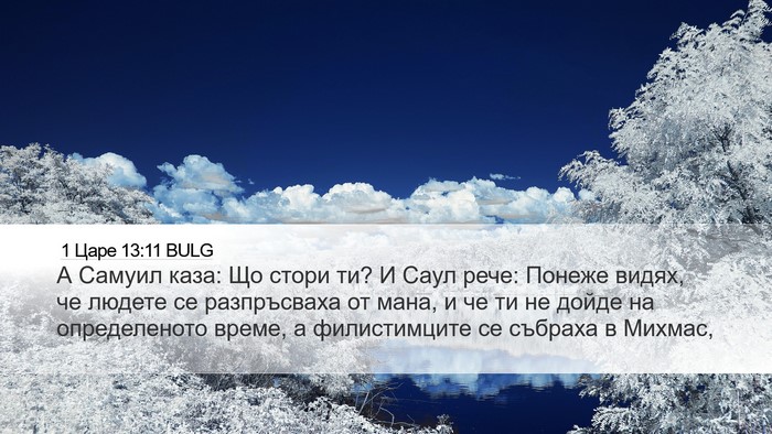 1 Царе 13:11 BULG Desktop Wallpaper - А Самуил каза: Що стори ти? - Desktop Bible Verse Wallpaper