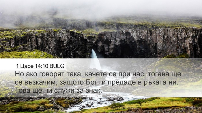 1 Царе 14:10 BULG Desktop Wallpaper - Но ако говорят така: качете - Desktop Bible Verse Wallpaper