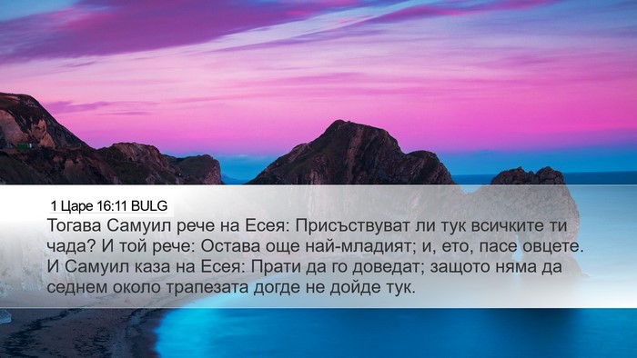 1 Царе 16:11 BULG Bible Verse Image