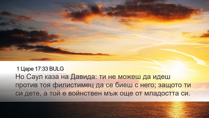 1 Царе 17:33 BULG Bible Verse Image
