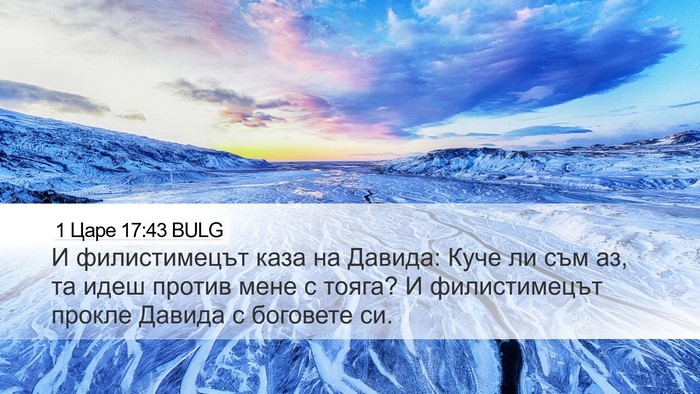 1 Царе 17:43 BULG Bible Verse Image