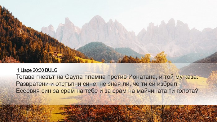 1 Царе 20:30 BULG Bible Verse Image