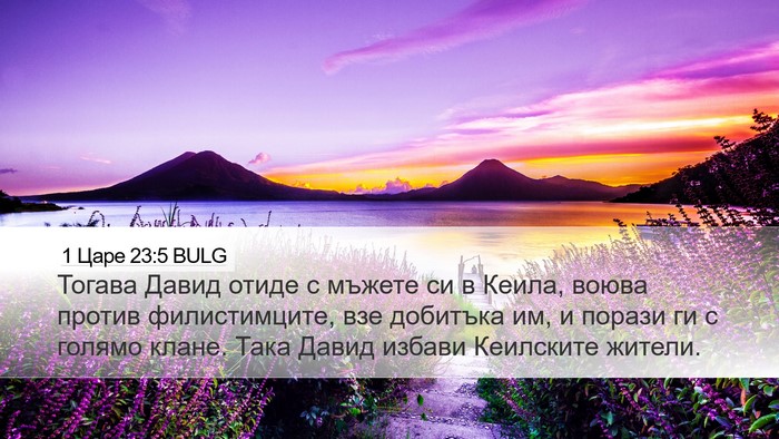 1 Царе 23:5 BULG Bible Verse Image
