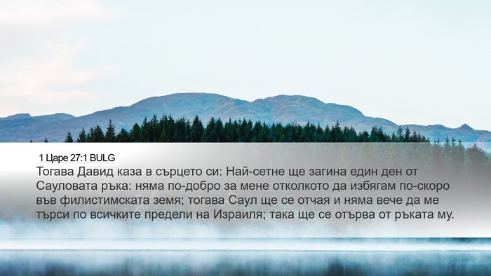1 Царе 27:1 BULG Bible Verse Image