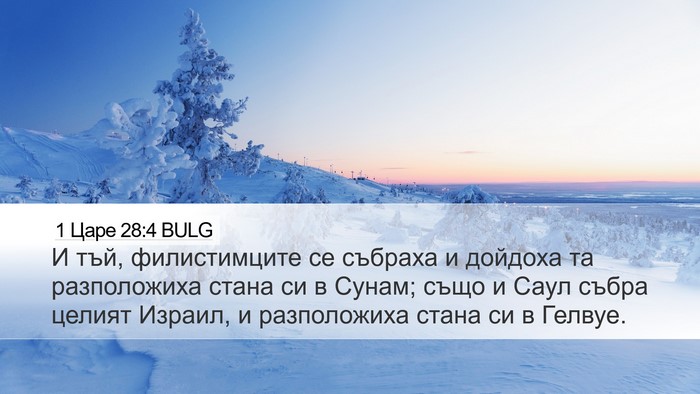 1 Царе 28:4 BULG Bible Verse Image