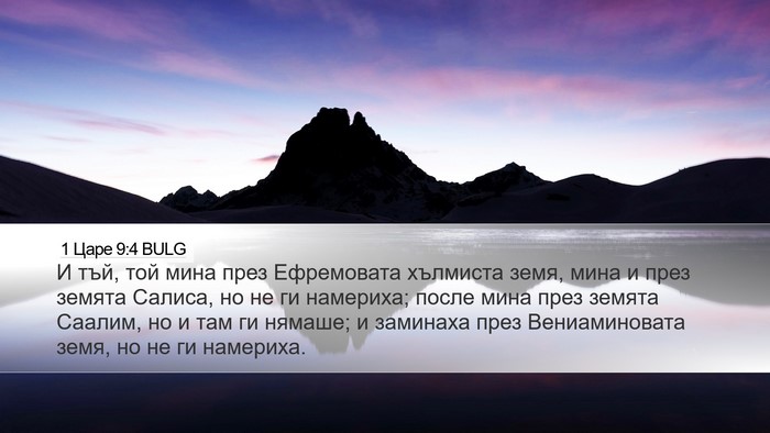 1 Царе 9:4 BULG Desktop Wallpaper - И тъй, той мина през - Desktop Bible Verse Wallpaper