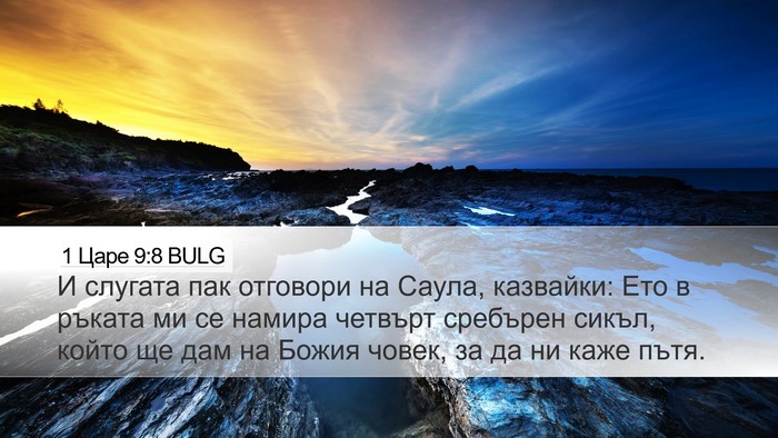 1 Царе 9:8 BULG Desktop Wallpaper - И слугата пак отговори на - Desktop Bible Verse Wallpaper