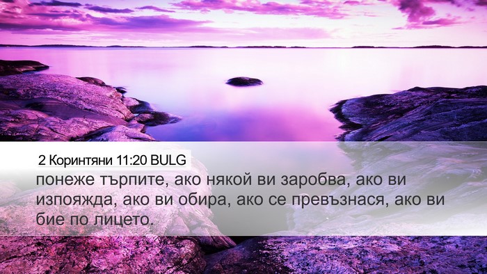 2 Коринтяни 11:20 BULG Bible Verse Image