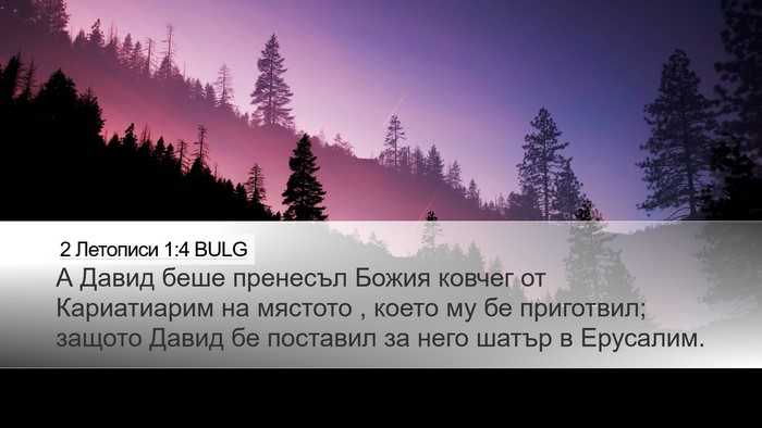 2 Летописи 1:4 BULG Bible Verse Image